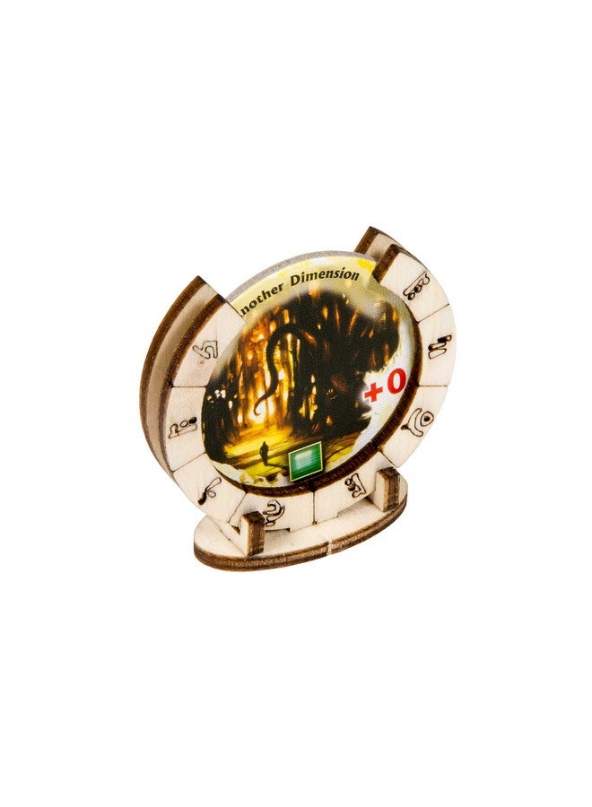 The Broken Token Gate Stands - Wood Engraved Stands Compatible with Arkham Horror Board Game - Image 1