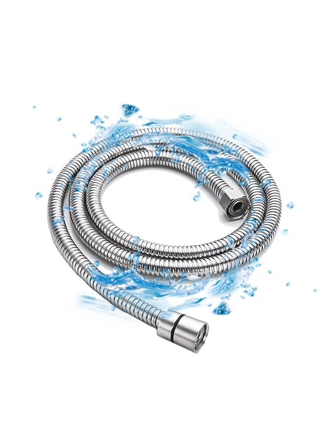 Shower Metal Hose 1.5M, Stainless Steel Flexible Shower Hose , Flexible Durable, Shower Head Hose, Suitable For Bathroom Accessories Shower Tube High Strength Hot And Cold Hose - Image 1
