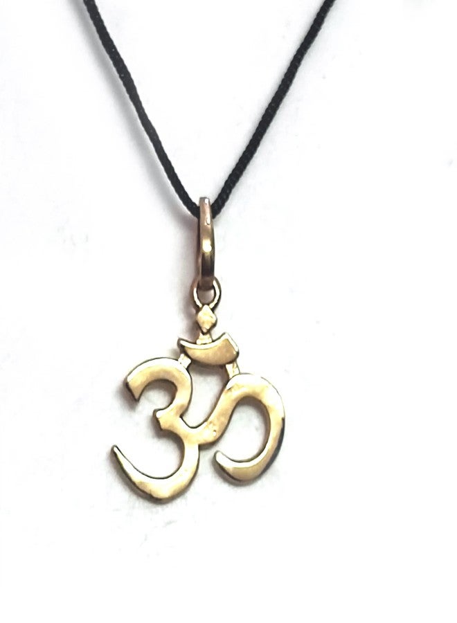 ASTROGHAR Brass Om Auspicious Symbol Lucky Charm pendant For Men And Women - Image 1