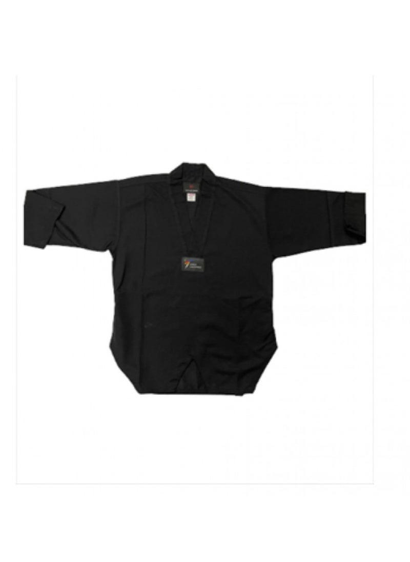 kick off sport - Taekwondo Fighter Suit Black Luxury Fabric - Image 1