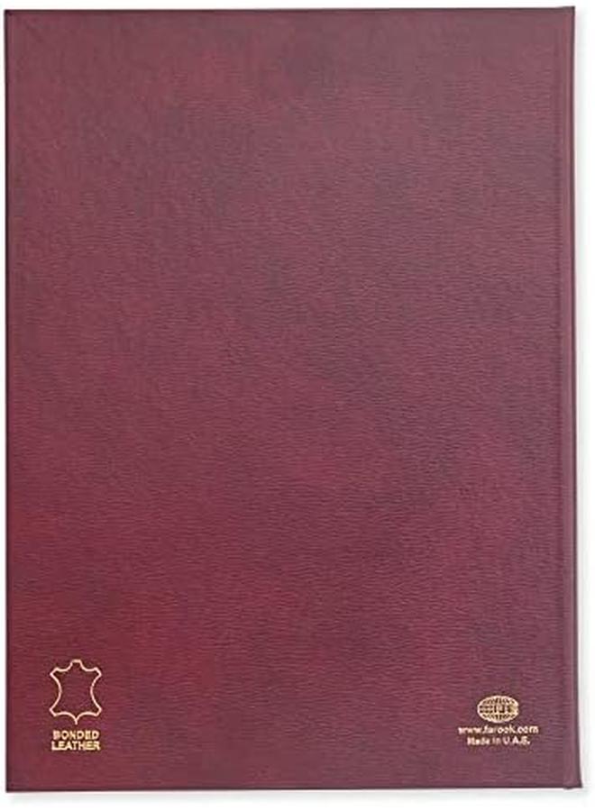 FIS Fsclcertboxmr Bonded Leather Certificate Folder With Gift Box A4 Size Maroon - Image 4