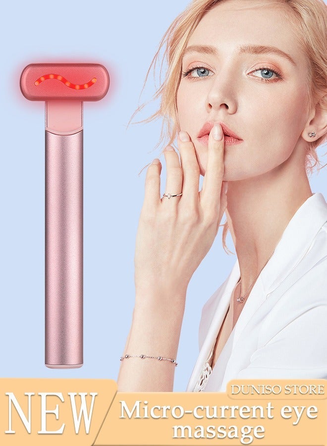 DUNISO Microcurrent Eye Device EMS Eye Massager Bar Heating Eye Beauty Spa Instrument Anti Aging Device, Tighten the Skin, Remove Puffiness Under the Eyes, Dark Circles, Crow's Feet, Wrinkles, Fine Lines - Image 1