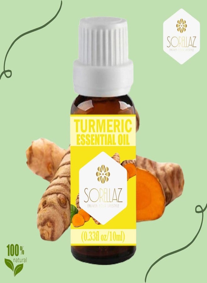 Sorellaz Turmeric essential oil 0.33fl oz/10ml l Curcuma Longa l 100% Natural & Undiluted l with Easy to Use Euro Dropper - Image 3