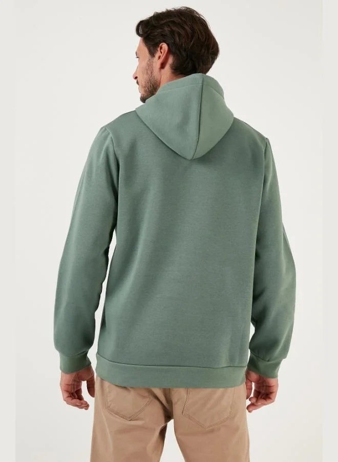 Buratti  Buratti Regular Fit Hooded Sweatshirt with Kangaroo Pocket, Soft Fleece Lining, Men's Sweatshirt 5905281 for Men | Best Price UAE