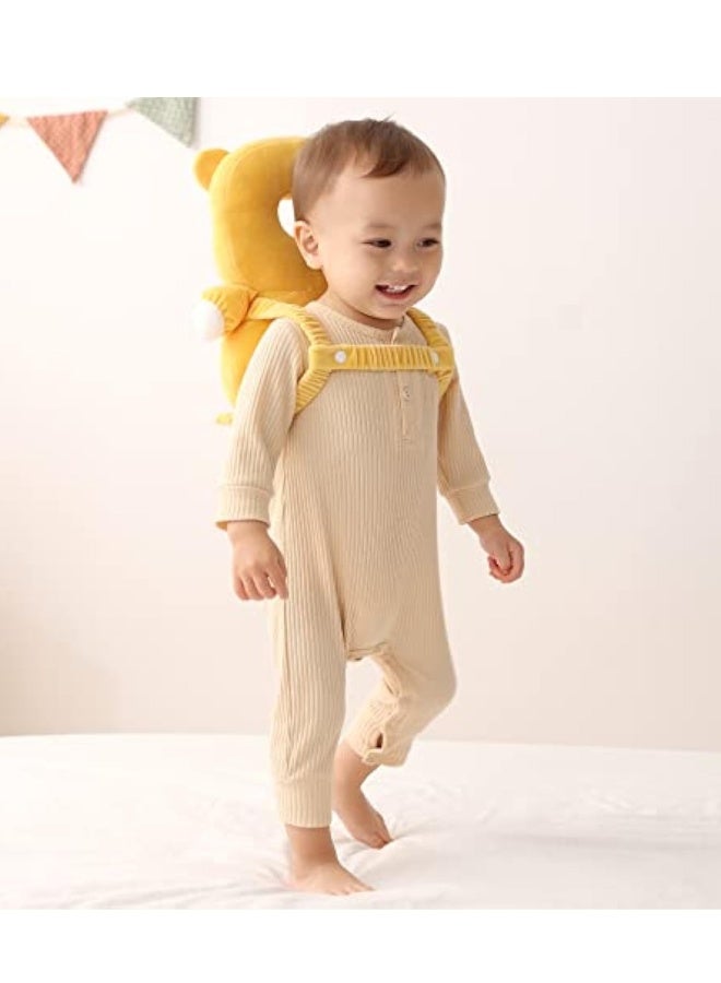 Baby Head Protector Cushion Backpack, Children's Anti-Fall Pillow, with 3 Baby Knee Pads, Adjustable Memory Foam Backpack Safety Pad, for Walking & Crawling - Image 4