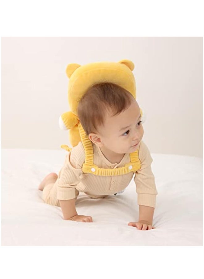Baby Head Protector Cushion Backpack, Children's Anti-Fall Pillow, with 3 Baby Knee Pads, Adjustable Memory Foam Backpack Safety Pad, for Walking & Crawling - Image 5
