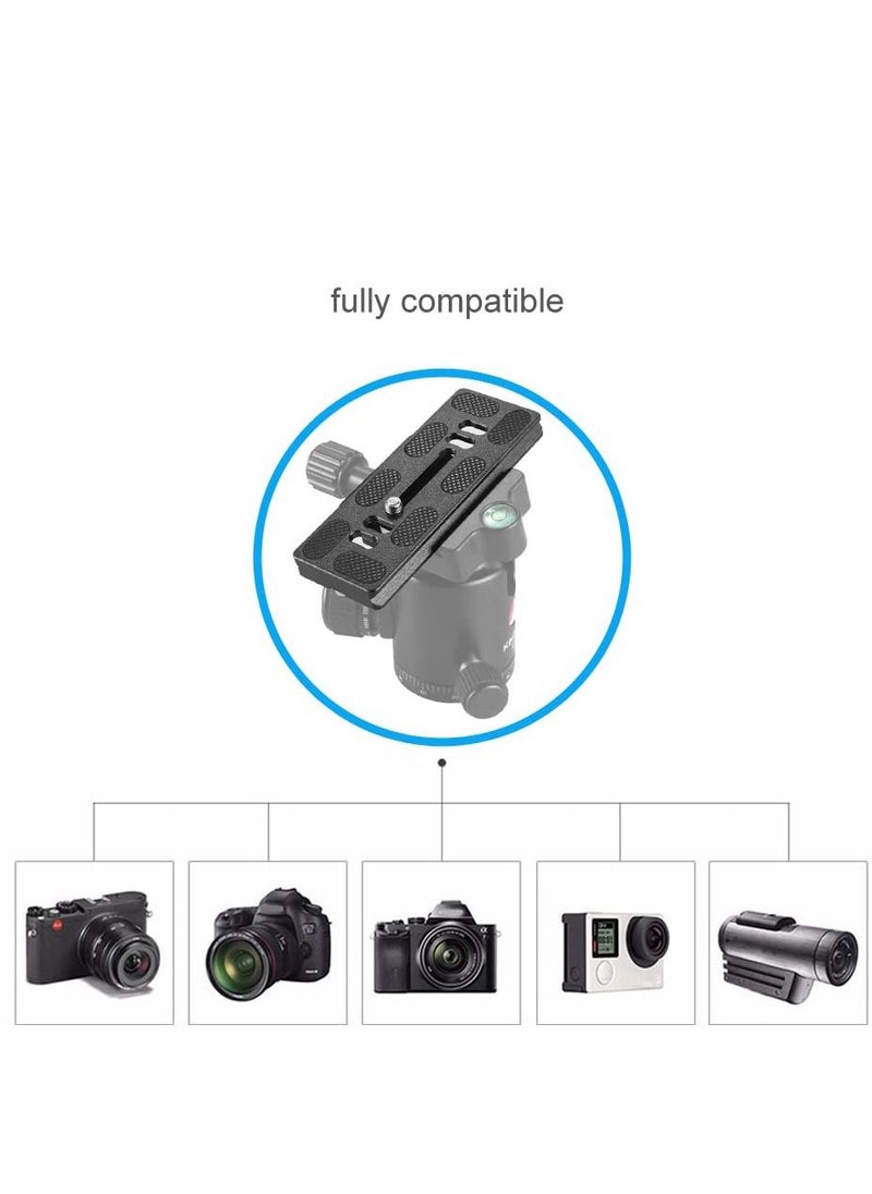 Generic - Camera Quick Release Plate, QR Small Plate with 1/4"-20 Screw,Tiny Universal Quick Release Plate for Arca Swiss Standard Clamp for DSLR Camera Tripod Ballhead (100MM-3.94") - Image 1