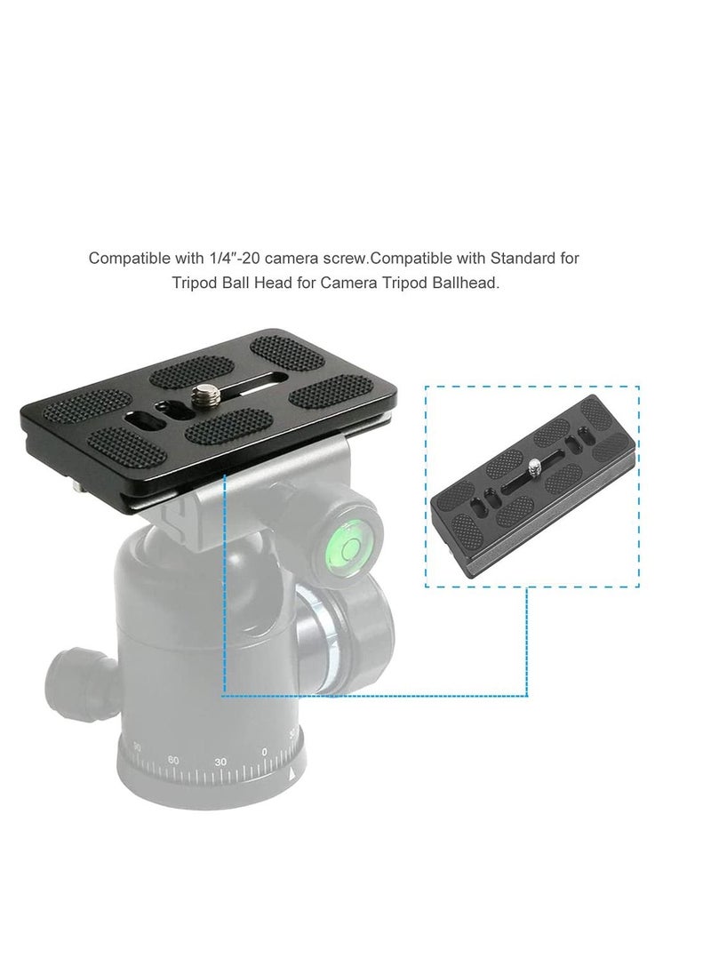 Generic - Camera Quick Release Plate, QR Small Plate with 1/4"-20 Screw,Tiny Universal Quick Release Plate for Arca Swiss Standard Clamp for DSLR Camera Tripod Ballhead (100MM-3.94") - Image 1