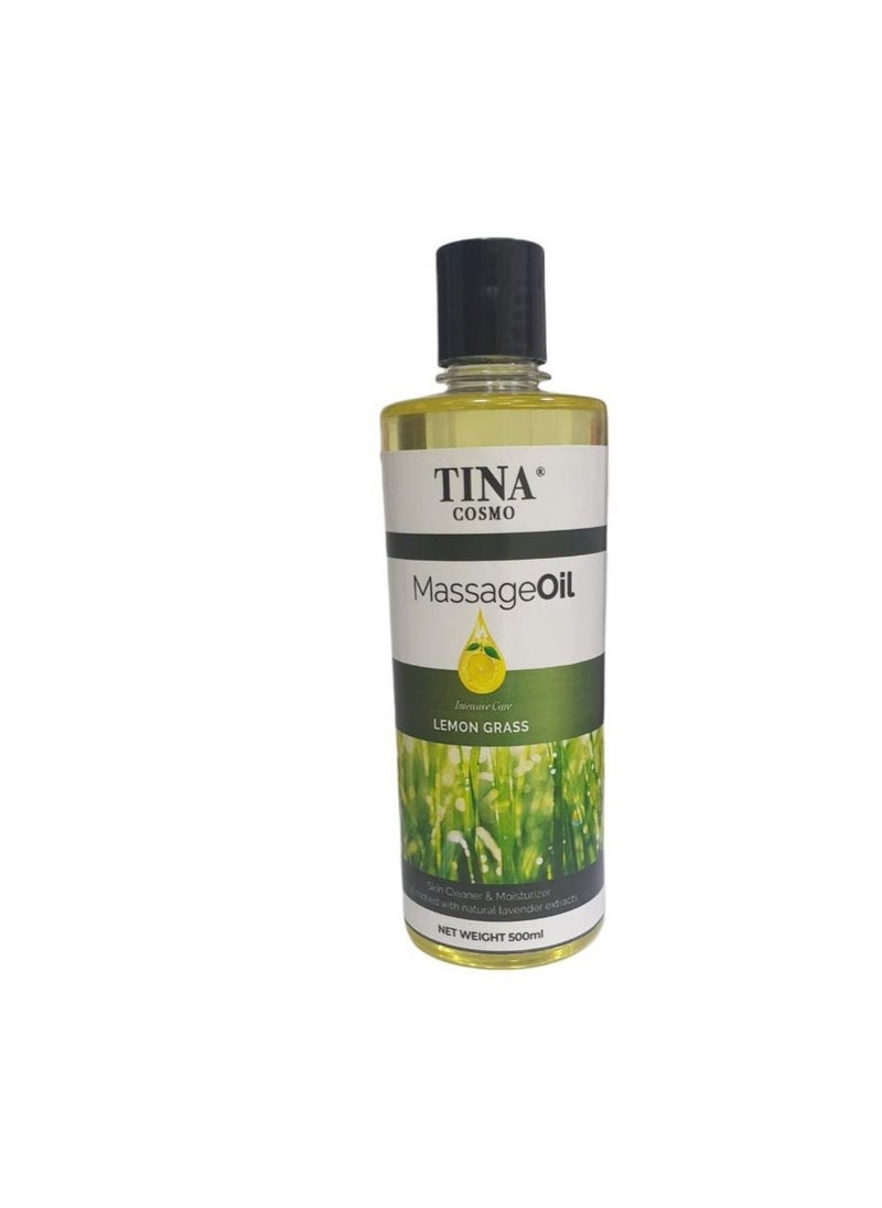 Tina Cosmo Massage Oil Lemon Grass 500 ml  - Image 3