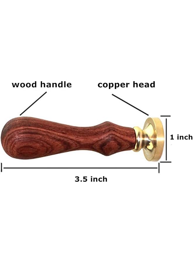 كوزي ختم الشمع الكلاسيكي اليدوي المزخرف بالمعدن على شكل وردة أنيقة ورؤوس نحاسية ومقبض خشبي كلاسيكي وعصي شمعية لختم بطاقات الدعوات ودعوات الزفاف والورد - Image 3