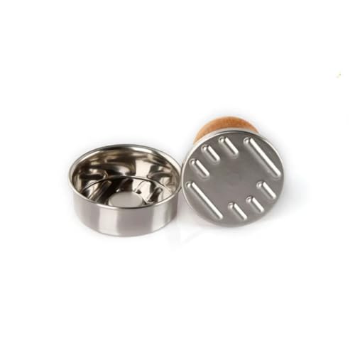 Digital Shoppy Beech Wood Handle Stainless Steel Meat Press - Image 2