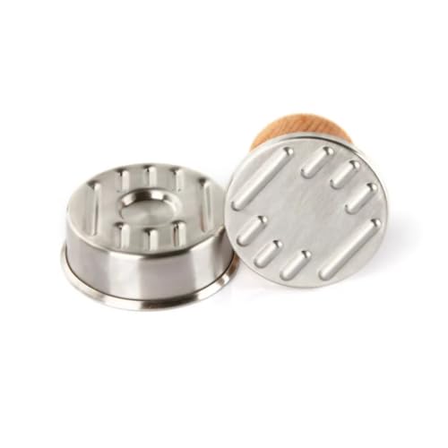 Digital Shoppy Beech Wood Handle Stainless Steel Meat Press - Image 3
