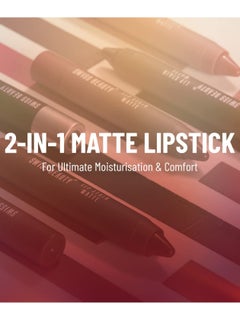 Swiss Beauty Swiss Beauty Stain Matte Lipstick Cafe Mocha 3.4gm  - Image 4