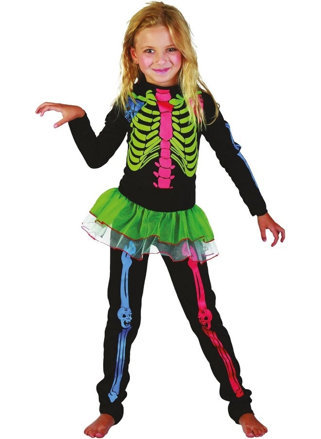 Bristol Novelty زي فتاة الهيكل العظمي متعدد الألوان من بريستول نوفيلتي CC221 - Image 2