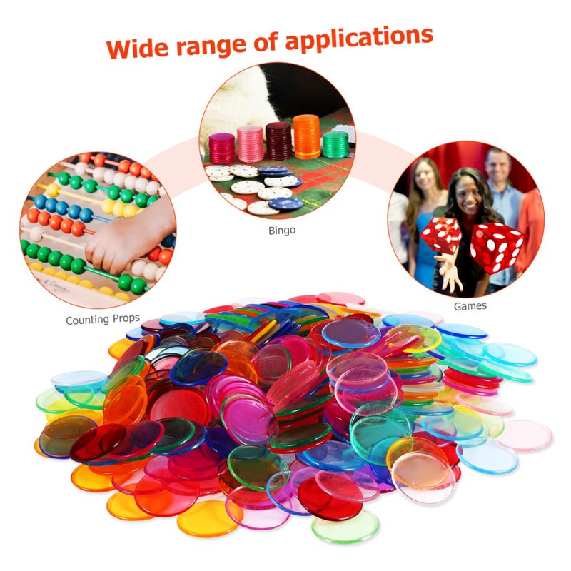 300pcs Plastic Bingo Chips Smooth Non Slip Game Markers for Classroom Carnival Supplies - Image 4