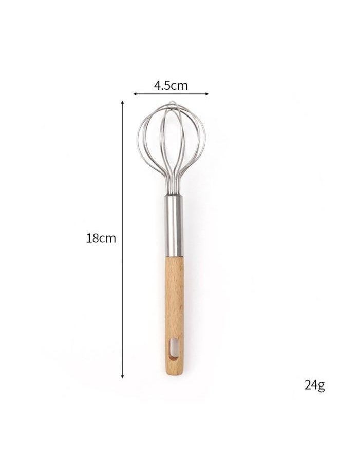 Generic - Children's Special Manual Egg Beater Safety Material Fun Baking Parent-child Interactive DIY Mixing Gadget-Color:7-inch 5-wire - Image 1