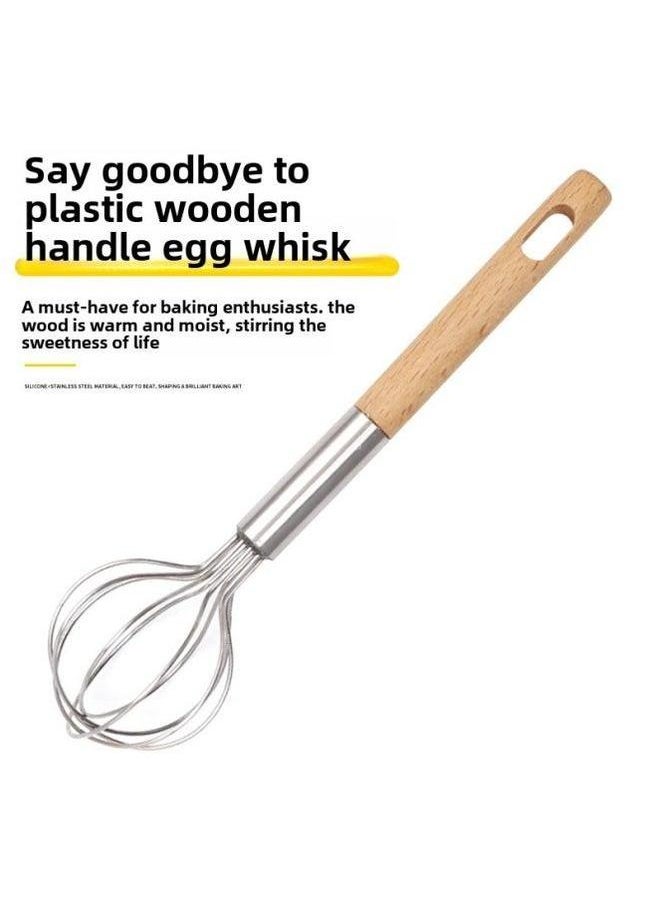 Generic - Children's Special Manual Egg Beater Safety Material Fun Baking Parent-child Interactive DIY Mixing Gadget-Color:7-inch 5-wire - Image 1