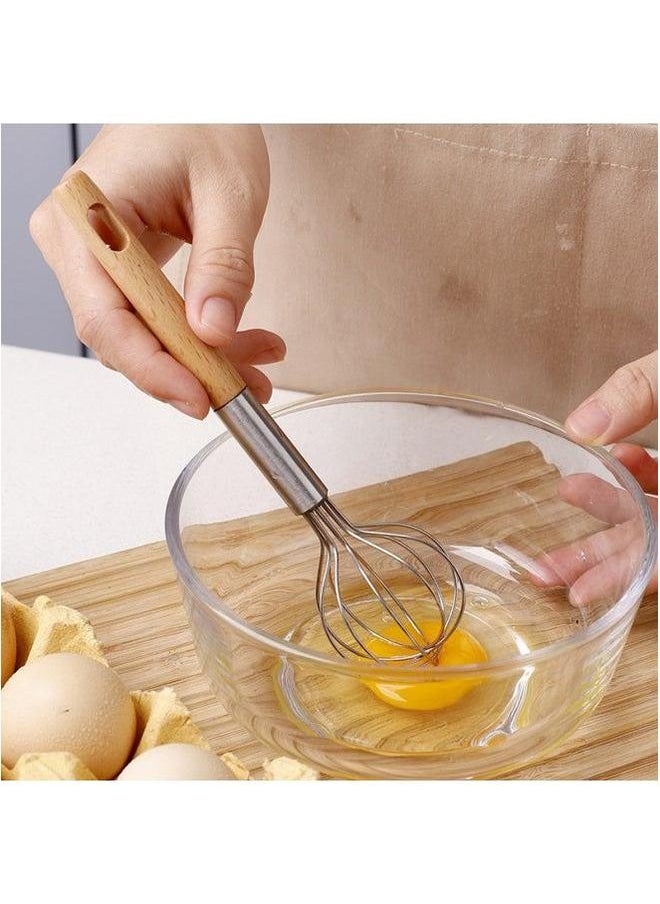 Generic - Children's Special Manual Egg Beater Safety Material Fun Baking Parent-child Interactive DIY Mixing Gadget-Color:7-inch 5-wire - Image 1