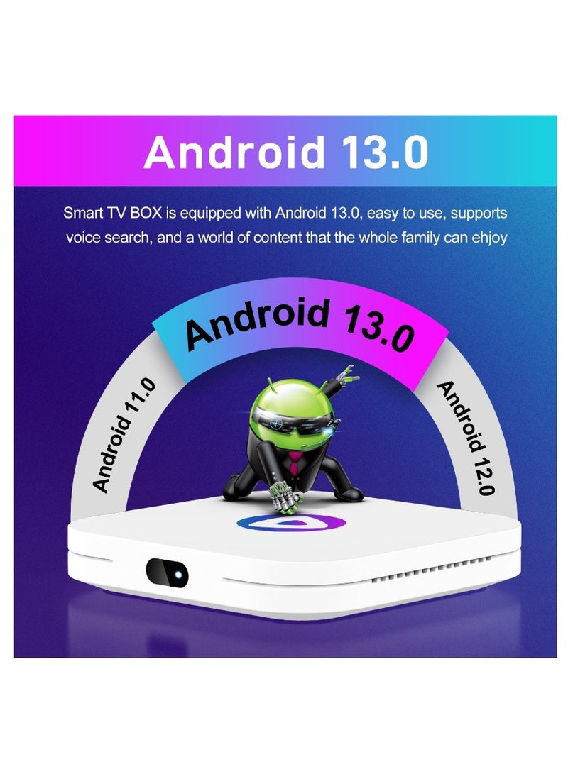 H96 Max M1 Android 13.0 Tv Box With Quad-Core 64bit Mali-450 8K Hdr Wifi 2.4Ghz 5.8Ghz Bluetooth 5.0 Set Top Box - Image 2