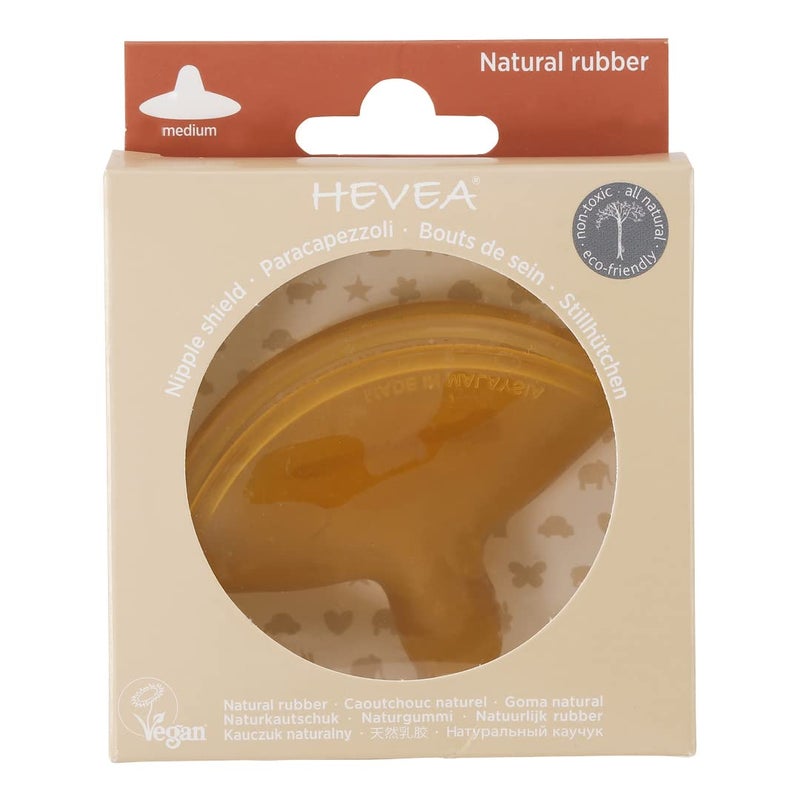 هيفيا HEVEA Breastfeeding Nipple Shield Two-Pack - Made of 100% Natural Rubber, 24 mm Super Soft and Comfortable Nipple Shields for Breastfeeding Newborn - Image 2