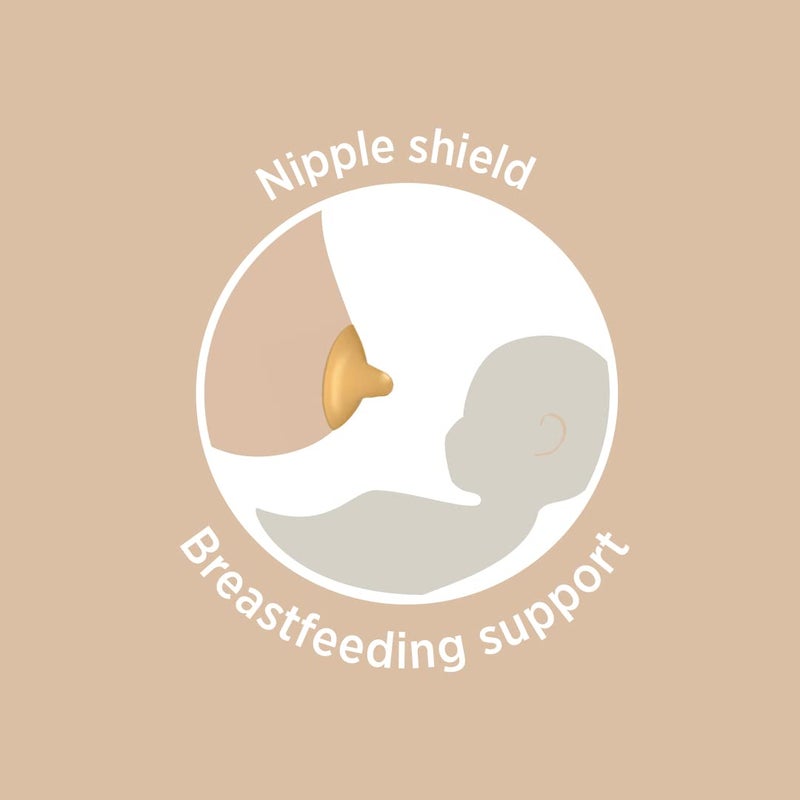 هيفيا HEVEA Breastfeeding Nipple Shield Two-Pack - Made of 100% Natural Rubber, 24 mm Super Soft and Comfortable Nipple Shields for Breastfeeding Newborn - Image 4