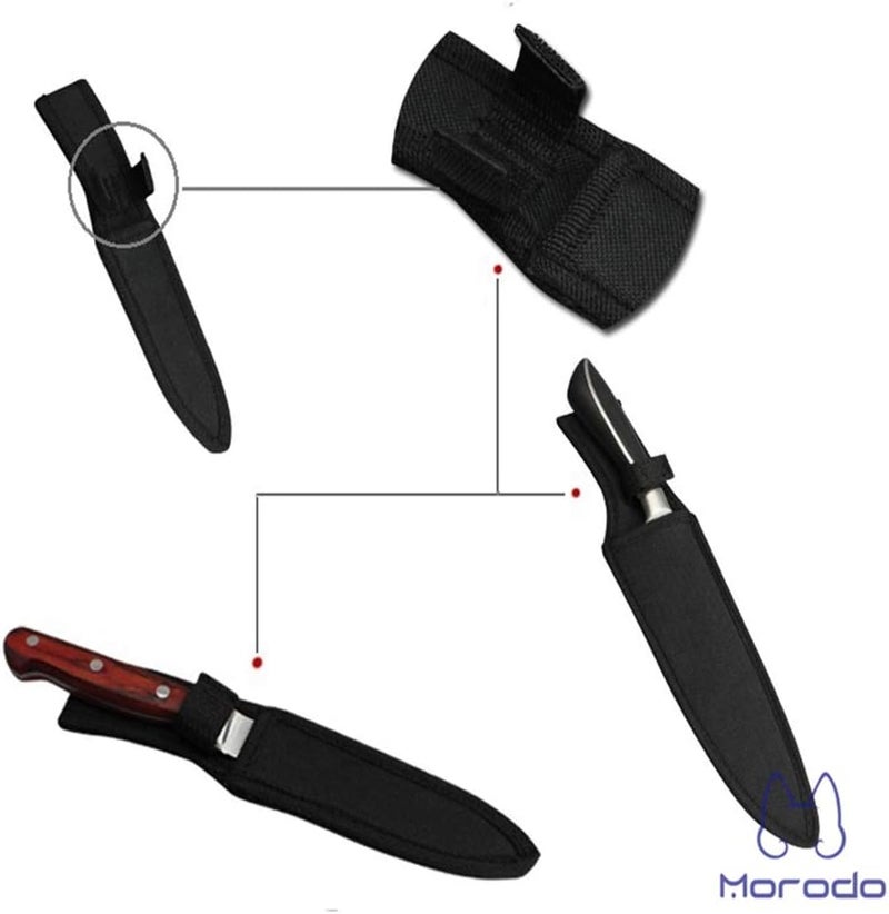 Morodo 8" Chef Knife Scabbard Sheath (Black Nylon) - Image 3