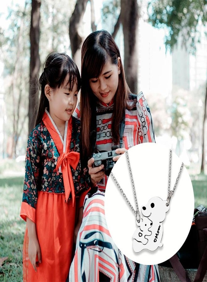 YangQian Mother Daughter Necklace Set - Matching Mom & Daughter Necklaces for Mothers Day, Birthday, Wedding & Appreciation Gifts - Image 2