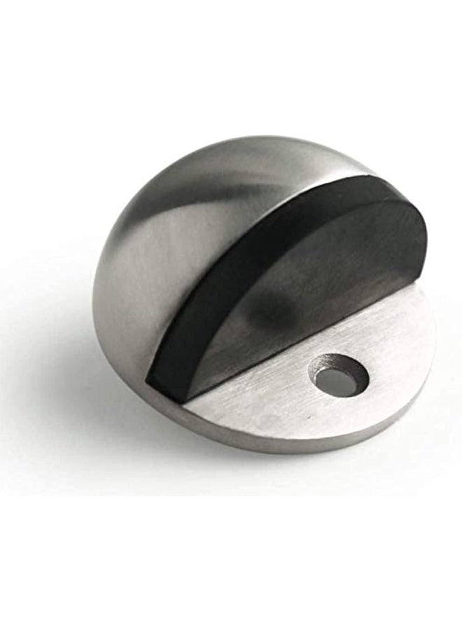Royal Apex Stainless Steel Half Round Door Stopper With Rubber Bumper Door Retainer Pack Of 1  - Image 1