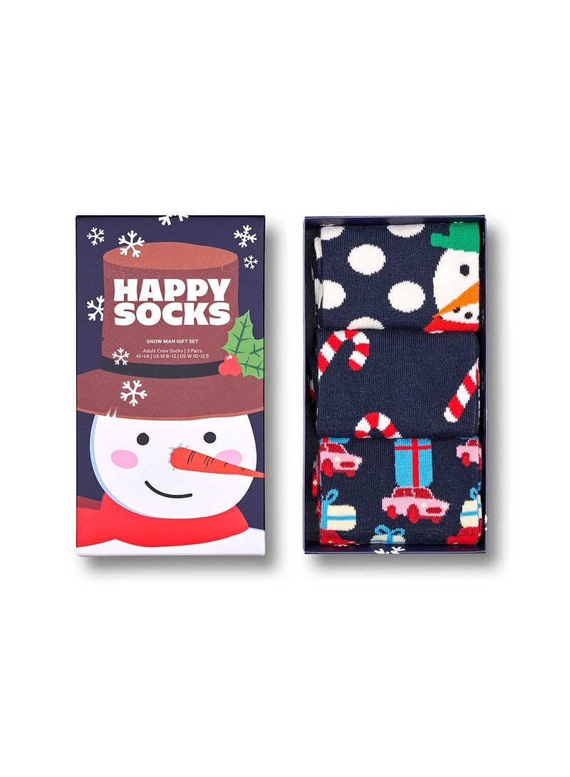 Happy Socks 3-Pack Holiday Navy Socks Gift Set - Image 4
