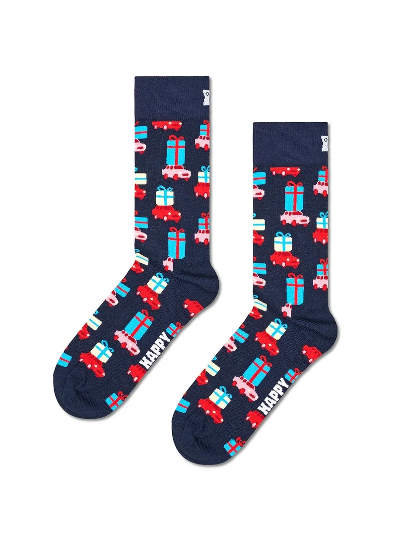 Happy Socks  3-Pack Holiday Navy Socks Gift Set  | Best Price UAE