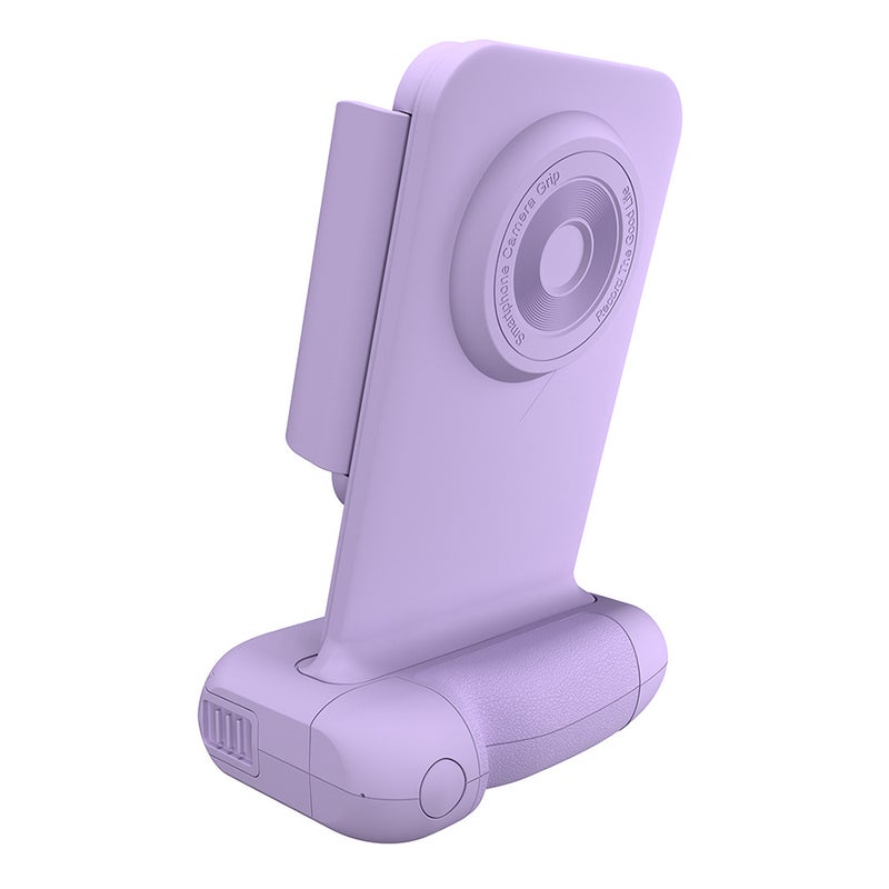 Smartphone Camera Grip Purple - Versatile Bracket Magnetic Camera Handle for Travel Mobile Shooting Home TV Viewing All Smartphones - Image 1