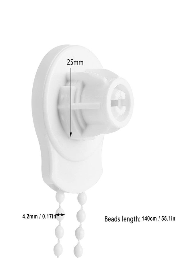 Gsycle 2 Set 25mm Roller Shade Bracket Set, Roller Blind Shade Clutch Bracket Side Pulley Chain Repair Fitting Kit Window Treatments Replacement Parts for Home - Image 4