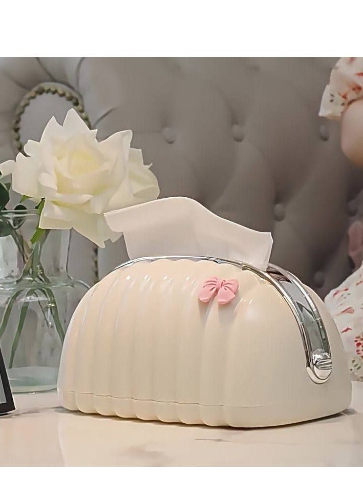 2PCS- Chic Tissue Bo Bow Decorative Handbag with Zipper for Easy Use and Storage of Napkins.  - Image 5