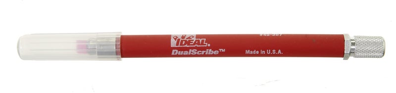 Ideal Industries IDEAL Electrical 45-357 DualScribe Double-Ended Fiber Optic Scribe, Fiber Conductors, Ruby, 1 Hand-Held Scribe - Image 1