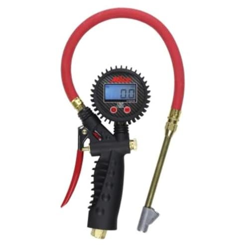 Milton S-577D Pro Digital Tire Inflator with Pressure Gauge, 15" Hose Straight Foot Lock-on Chuck, Easy to Read 0.1 Display, Made In USA 255 PSI - Image 1