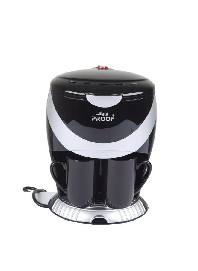 برووف ماكينة صنع قهوة الاسبريسو بالتقطير سعه 2 كوب للقهوه  بقوة 450 وات - Image 2