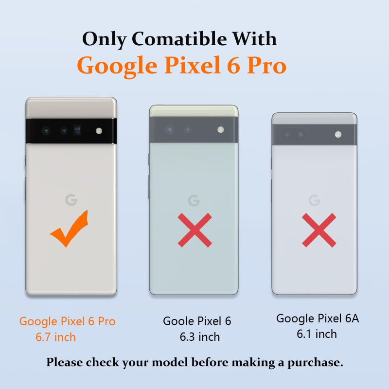 Vinve for Google Pixel 6 Pro Case with Slide Lens Cover, Military Grade Drop Protection, Magnetic Rotated Ring Holder Kickstand Protective Phone Case (Navy Blue) - Image 2