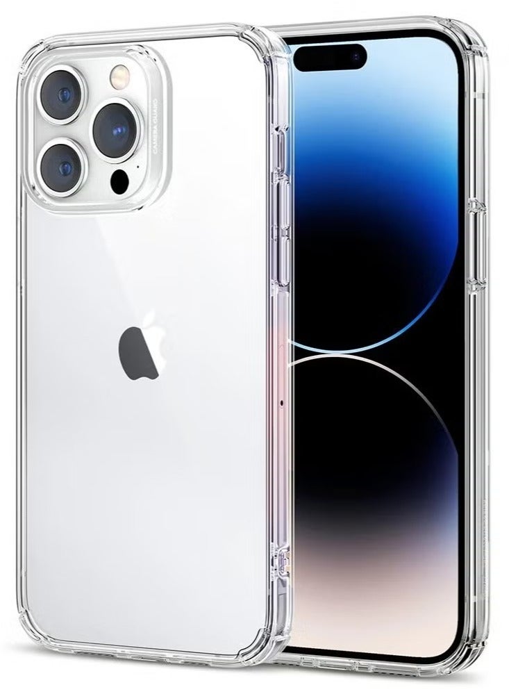 Prostyle iPhone 14 Pro Clear Case 6.1 Inch Slim Thin Cover with Anti Yellowing Military Grade Drop Protection Scratch Resistant Crystal Transparent Phone Case - Image 1