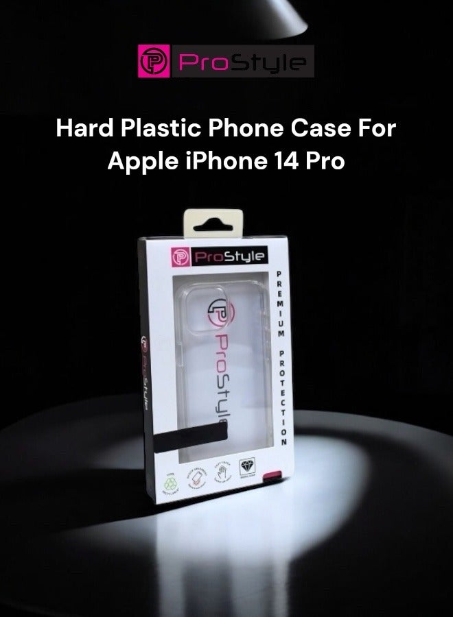 Prostyle iPhone 14 Pro Clear Case 6.1 Inch Slim Thin Cover with Anti Yellowing Military Grade Drop Protection Scratch Resistant Crystal Transparent Phone Case - Image 3