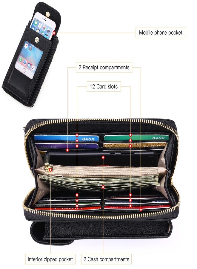 FALAN MULE Crossbody Purse for Women Leather Crossbody Bag For Women Cell Phone Wallet Purses Should Bag - Image 4