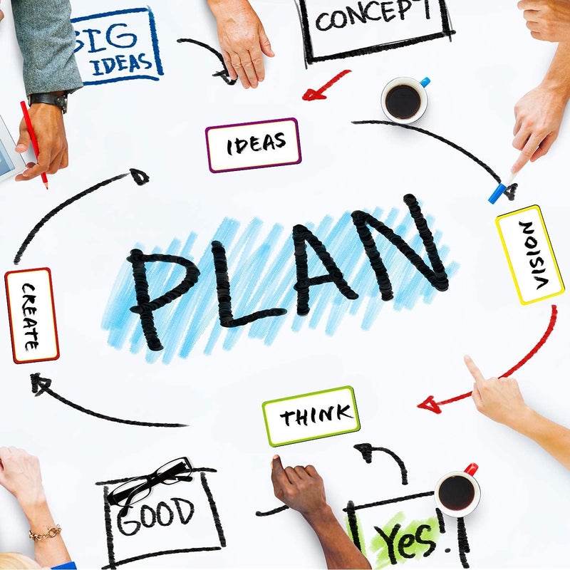 Excefore Magnetic Dry Erase Label Stickers - 54 Pieces - Image 2