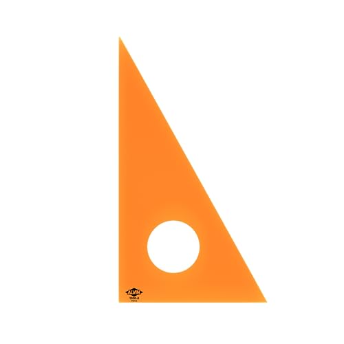 ALVIN Fluorescent Drafting Triangle Professional Acrylic 8" 45/90 Degree Model 130F-8 Multipurpose Tool for Drafting, Design, and Architecture, Great for Machining and Woodworking - 8 Inch - Image 4