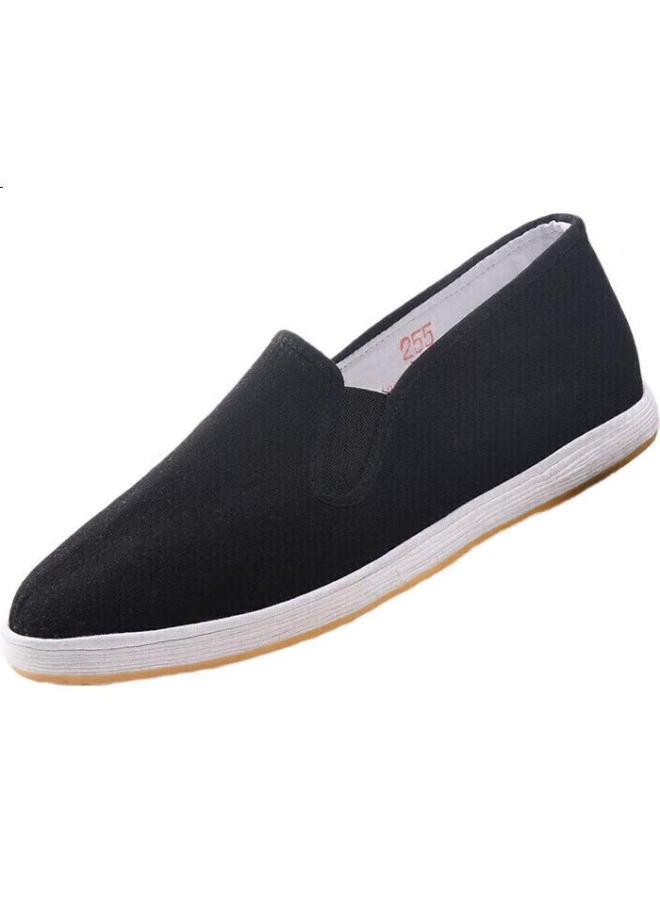 Busheyuan Traditional Thousand-Layer One-Footed Stink-Proof Old Beijing Cloth Shoes Casual Middle-Aged And Elderly Men'S Shoes Cow Tendon Sole Yw3Pt Size 44 - Image 3