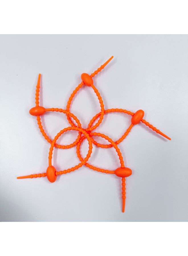 Loquat 220mm Tadpole Self-locking Data Cable Tie Storage Belt DIY Keychain Jewelry Blind Box Fashion Play Pendant Manufacturer-Color:Orange (21.5cm) - Image 1