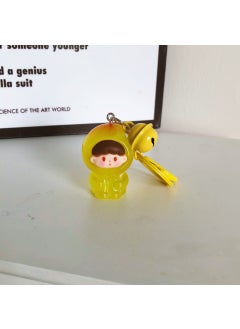 3D Fruit Bell Keychain Cute Students Accessory GiftThird generation three-dimensional fruit zaizai keychain [luminous leg-hugging mango] Third generation three-dimensional fruit zaizai keychain [luminous leg-hugging mango]