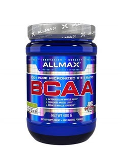 AllMax Nutrition BCAA, Instantized 2:1:1 Ratio, Unflavored Powder, 400 g, ALLMAX Nutrition  - Image 1