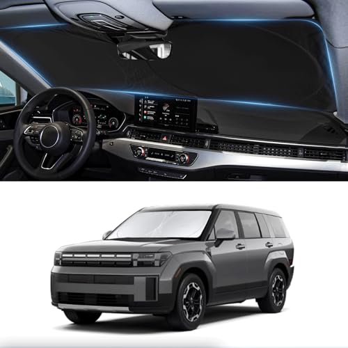 INSAUTO Custom Sunshade for Santa Fe Windshield Sun Shade for 2026 20252019 Hyundai Santa Fe SE SEL SEL Plus Limited Ultimate Accessories Heat Insulation Cooling Front Window Cover for Windshield - Image 1
