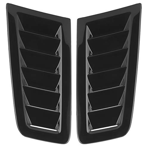 Akozon مجموعة فتحات تهوية غطاء محرك السيارة Akozon لمدخل الهواء مع مصاريع لغطاء Focus RS MK2 (أسود) - Image 1