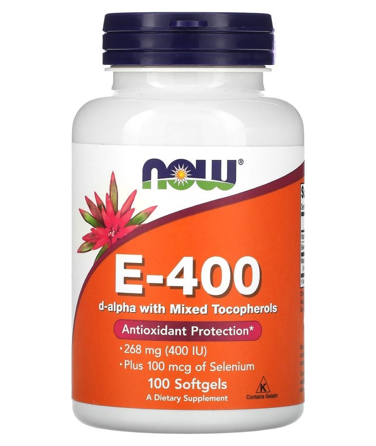 E-400 D-Alpha with Mixed Tocopherols 100 Softgels