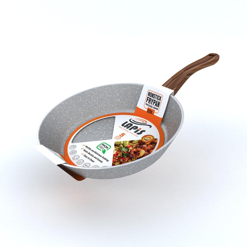 LAPIS Granite Frying Pan Size 24 cm Grey - Image 1